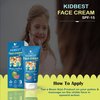 HealthBest Kidbest Face Cream for Kids, SPF 15, Safe for Sensitive Skin & Unscetened, Tear, Paraben, SLS free, Watermelon Flavor, 50ml