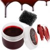 Halloween Coagulated Blood Washable, Realistic Scar Blood Halloween SFX Makeup on the Face/Body, Prefect Zombie Vampire Monster Cosplay Stage Blood Clothes Dress Up