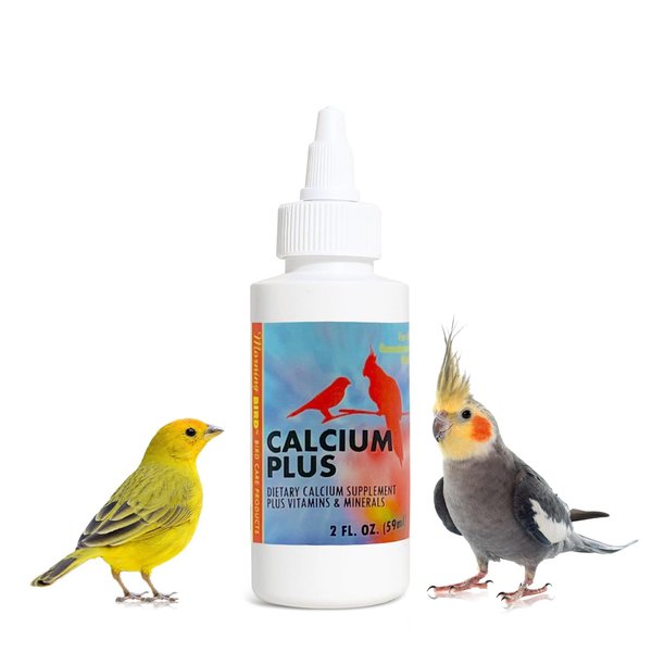 Morning Bird Calcium Plus Liquid Supplement for Birds - Liquid Calcium Formula with Magnesium and Vitamin D3 Calcium Supplement for All Birds – 2 Fl Oz
