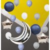 InBy 20pcs Silver Moon Balloon Party Decoration Kit 36" Moon 18" Star Foil Mylar Balloon 12" Latex Balloon for Baby Boy Girl Shower Birthday Wedding Sky Night Moon Star Theme Party Supplies Decor