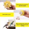 PEUTIER Parrot Spinner Toy, Parakeet Toy Wheel Bird Toys Interactive Spinning Rattle Parrot Toys Cockatiel Toys for Bird Cage for Entertainment Chewing Exercise