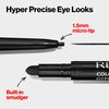 Revlon Gel Eyeliner, ColorStay Micro Hyper Precision Eye Makeup with Built-in Smudger, Waterproof, Longwearing with Micro Precision Tip, 214 Black, 0.002 oz