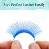 Green Lash Extension Volume Eyelashes Extensions 0.05 CC 15-20mm Lash Tray Individual lash Extensions Classic Lash Extensions Soft Matte Black Single Lashes for Professional Salon Use