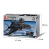 Sluban Military Blocks Army Bricks Toy - F-35 Lighting II Fighter Jet, 252 pieces