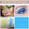 FeiCuiYun Double color eye shadow, Eyeshadows Creamy, high pigment eye makeup palette, matte shimmer metal eye shadow powder, Blendable, Ultra-Pigmented, Easy to Apply, Matte & Shimmer, (04)