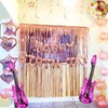 31 PCS Singer Birthday Decorations Happy Birth-Tay Balloons Singer Birthday Balloons Glitter Purple Happy Birth-Tay Decorations for Girl Boys Birthday Party