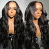 Hailriss 26 Inch 13x6 Lace Front Wigs Human Hair Body Wave Lace Frontal Human Hair Wigs for Women HD Transparent Lace Glueless Wigs Pre Plucked Hairline Brazilian Virgin Body Wave Wig
