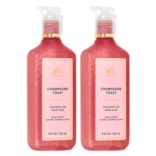 Bath and Body Works Cleansing Gel Hand Soap 8 Ounce 2-Pack (Champagne Toast)