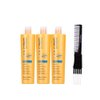 kuss Inebrya Ice Cream Pro Volume Shampoo (10.14 oz) with Teasing Comb Pack of 3