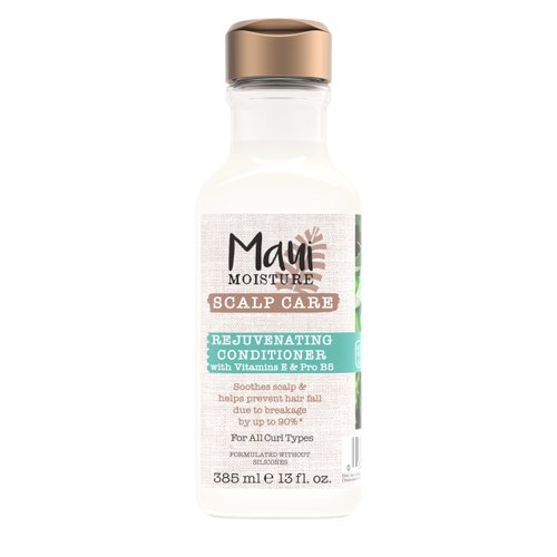 Maui Moisture Scalp Care Rejuvenating Conditioner, Soothing Curly Hair Conditioner with Vitamin E, Pro-Vitamin B5 & Aloe Vera, Silicone-Free, 13 fl. oz