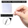body piercing needles,40PCS Mixed Piercing Needles-12g.13g.14g.15g.16g.17g.18g.20g Individualized Package 5Pcs of Each Stainless Steel Sterile(Mixed)