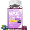 Sijigood 1000mg NAC Gummies for Kids & Adults - NAC Supplement N Acetyl Cysteine Dietary Gummies Support Respiratory & Liver Health, Antioxidants & Immune System, Blueberry Flavor 60 Count