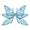 Lucakuins Fairy Wings for Girls Halloween Costumes,Butterfly Fairy Wings for Sparkle Fairy Princess Wings Cosplay Party Favor (Blue Wings-b1)