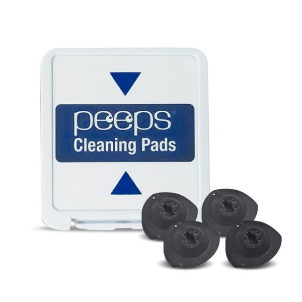 Peeps CarbonKlean Replacement Pads - For Eyeglasses, Reading Glasses, and More - Lens Cleaner With Carbon Microfiber Tech - 2 Count