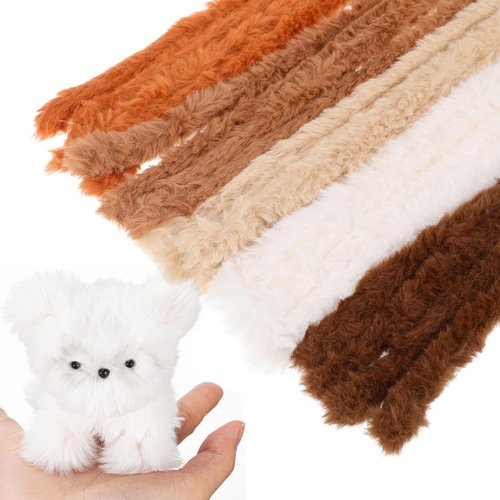 TOYANDONA 10pcs Extra Thick Pipe Cleaners, 39 inch Jumbo Fur Pipe Cleaners Chenille Stems Thick Pipe Cleaner Craft Pipe Stems for DIY Projects Art Craft Supplies