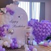 200pcs 5 Inch Purple Balloons, Small Mini Latex Balloons for Party Birthday Baby Shower Anniversary Festival Arch Garland Decoration (Purple)
