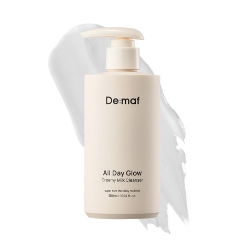 De:maf All Day Glow Creamy Milk Cleanser | Gentle Face Wash for Sensitive Skin, Korean Face Wash ...