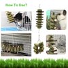 ROZJOVU Rabbit Guinea Pig Bunny Chew Toys for Teeth Grinding Cage Hanging Toy Organic Rabbit Treats for Bunny Chinchillas Hamsters(Bamboo+Apple Sticks+Alfalfa Cakes+Timothy Hay) (2 PCS)