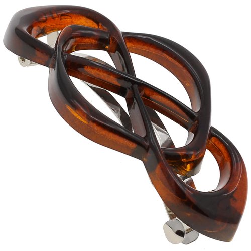 Camila Paris CP2425 French Hair Barrettes for Women Thick Hair, Hair Clip Tortoise Shell, Strong Hold Grip Barrette Hair Clips for Women, No Slip Styling Hair Accessories for Women, Made in France