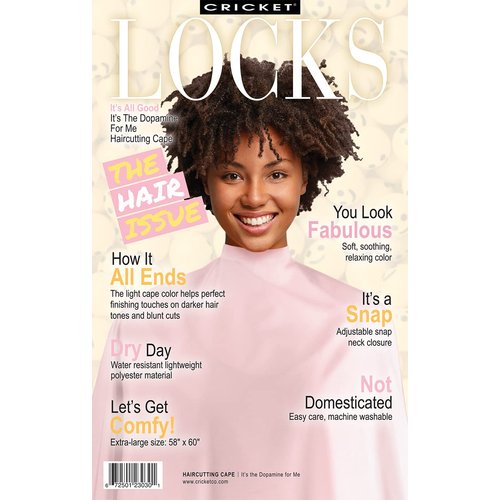 Cricket It’s The Dopamine For Me Haircutting Cape Salon Professional Cape for Clients, Haircut Cape, Soft Pink