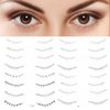 Lower Lashes False Eyelashes Tattoo Stickers Disposable Natural Look Lash Extension Waterproof Fake Eyelashes Tattoo Stickers （16 Pairs）