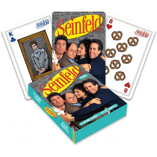 AQUARIUS Seinfeld Playing Cards - Seinfeld Icons Themed Deck of Cards for Your Favorite Card Games - Officially Licensed Seinfeld Merchandise & Collectibles