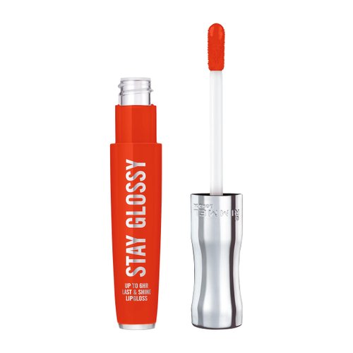 Rimmel London Stay Glossy, 430 Going Viral, Lip Gloss, Non-Sticky, Cruelty-Free, Color and Shine, Up To 6-Hour Wear, Precise Applicator, 0.18oz