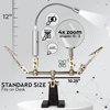RamPro - Helping Hand Magnifier Glass Stand with Flexible Neck LED Flashlight & Alligator Clips - 3X Magnifying Lens, Perfect for Soldering, Crafting & Inspecting Micro Objects