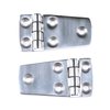 Mxeol Boat Shortside Hinge Flush Hatch Compartment Hinges Stainless Steel Five Holes Boat Door Hinges 3" x 1-1/2" W/Screws Pair