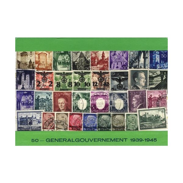 Polart Polish Collectible Postmarked Stamp Sets - 50 from 1939-1945