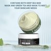 jeosisy Face Clay Mask-Facial Dead Sea Mud Mask,Green Tea Mud Mask,Purifying Pore,Remove Blackheads,Control Oil,Anti Aging,Travel Size Mother's Day Gift Sets for Women and Men-2.8Oz*2