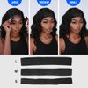 STUDIO LIMITED 3 pcs Lace Wig Melting Edge Band Elastic Band Edge Laying Band Non - Slip Adjustable Velcro Size Custom Fit (6 Pcs Melting Band)
