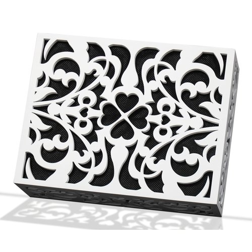ORYX Doorbell Chime Cover Box Only, White Door Bell Covers for Wall, Wood Piano Paint Design for Decorative