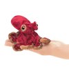 Folkmanis Mini Red Octopus Finger Puppet, 8"