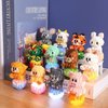 ALITTDRE 12 Mini Animals Building Blocks Sets Building Block Party Favor for Kids Small Zodiac Animals Pets Horse Dog Monkey Tiger Rabbit Dragon STEM Educational Toys for Boys Girls（Dragon）
