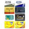 Astra-Derby-Shark-Permasharp Double Edge Razor Blades Sampler (40 blades, 8 different brands)