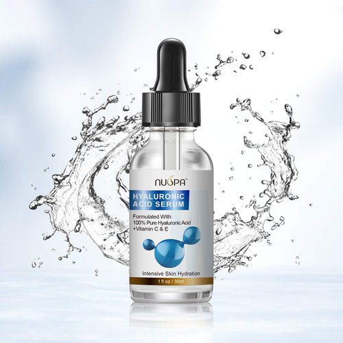 Hyaluronic Acid Serum for Face Neck Body Hyaluronic Acid Moisturizer with Vitamin C Vitamin E for Wrinkle, Dry Skin,Fine Lines Skincare