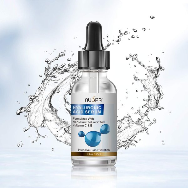 Hyaluronic Acid Serum for Face Neck Body Hyaluronic Acid Moisturizer with Vitamin C Vitamin E for Wrinkle, Dry Skin,Fine Lines Skincare