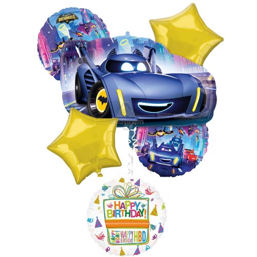 Anagram Batwheels Birthday Party Supplies Balloon Bouquet Decorations, BQ_4203