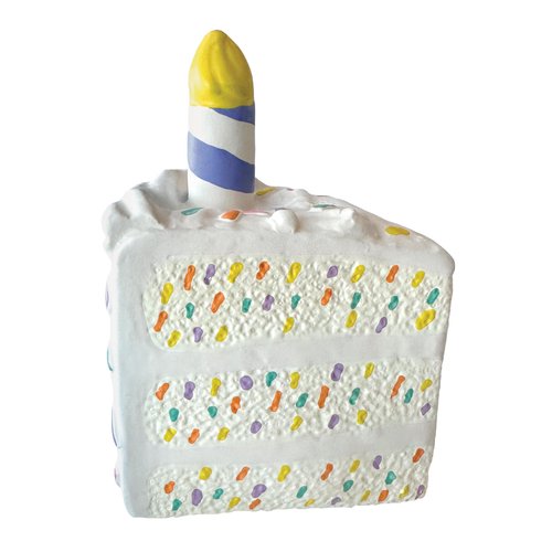 foufouBRAND Unisex Birthday Cake Chew Toy, 6-inch Height, Pet Accessories