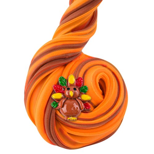 Turkey Orange & Brown Butter Slime, Super Soft and Non-Sticky Premade Slime, Slime Party Favors for Kids, Sensory Toys Girls Gifts & Boys Gifts Birthday Easter Hallowmas Christmas Slime