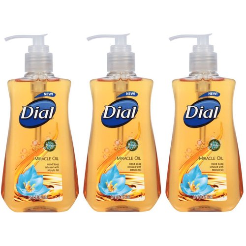 Dial Miracle Oil Liquid Hand Soap 7.5 Oz- 3 Pk
