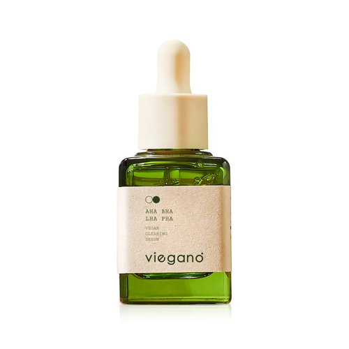 [ viegano ] Clearing Acne Serum for Acne-Prone & Sensitive Skin Types | AHA BHA LHA PHA | Tea Tree Oil For Acne Scars & Blemishes | Korean Skincare for Breakouts & Pimples | 100% Vegan | 35 mL
