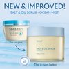 SEACRET Body Scrub - Salt & Oil Body Exfoliator with Dead Sea Minerals and Essential Oils, Ocean Mist Scent 14.1 FL.OZ.