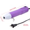 Heat Gun,mofa Embossing Mini Heat Gun,Hot Air Gun For Craft with Stand For DIY Embossing And Acrylic Paint Dryer,Multi-Purpose Electric Heating Nozzle 150W 110V(Purple)