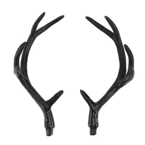 KESYOO Costume Antlers Headband Halloween Costume Horns Fawn Horn Headband Cosplay Costume Headband for Men And Women (Black)