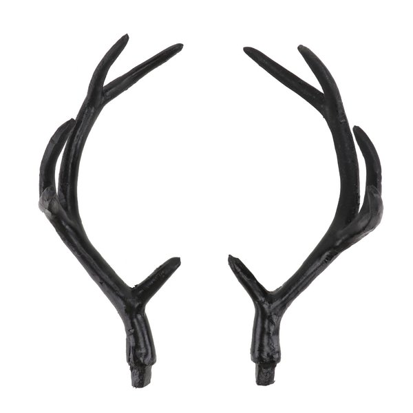 KESYOO Costume Antlers Headband Halloween Costume Horns Fawn Horn Headband Cosplay Costume Headband for Men And Women (Black)