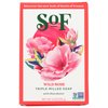 South of France Climbing Wild Rose Bar Soap, Gluten Free, Cruelty Free, 6 Ounce (Pack of 3)