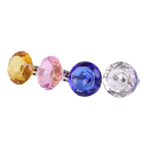 4Pcs Glue Rings for Eyelash Extensions Crystal Eyelash Grafting Glue Ring Holder Tattoo Pigment Rings Manicure Glass Palette Nail Art Palette Cups