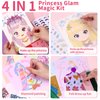 Art Paper Craft Kit, Princess Fashion Sticker Book, Foil Art Kit for Kids, Toddler Arts and Crafts Supplies, Dress up DIY Art Kit for Kids, Diamond Painting Creativity for Kids, Birthday Gifts